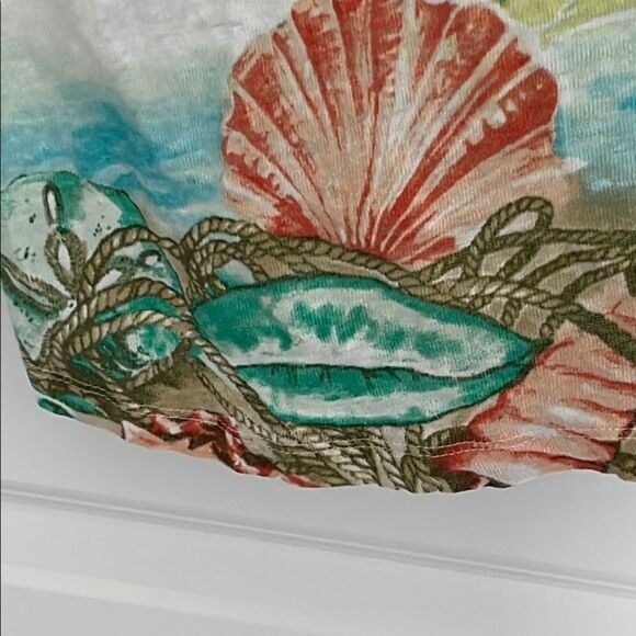 J.Jill Love Linen Tropical Beach Design Sleeveless - Picture 4 of 8